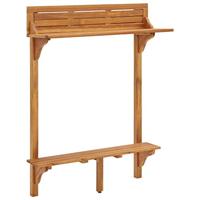 Balkonbartafel 90x37x122,5 cm massief acaciahout - thumbnail