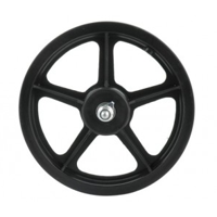 Wiel autoped plastic zwart - thumbnail