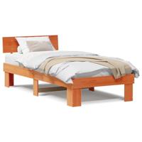 Bedframe Wasbruin 100 x 200 cm Massief grenenhout - thumbnail