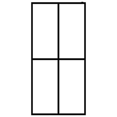 VidaXL Inloopdouchewand 80x195 cm mat gehard glas