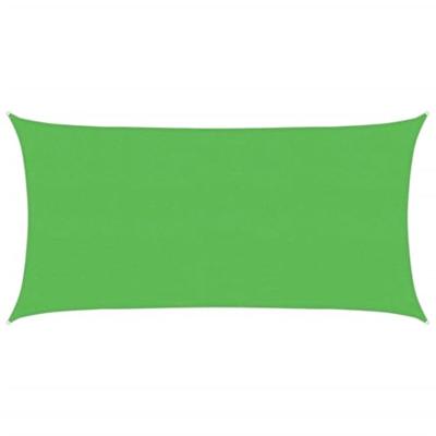 VidaXL Zonnezeil rechthoekig 160 g/m² 2x3,5 m hdpe lichtgroen VidaXL Zonnezeil rechthoekig 160 g/m² 2x3,5 m hdpe lichtgroen