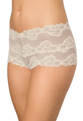 Dames kanten hipster - Floral - Kanten dames heup ondergoed - Katoenen kruisje