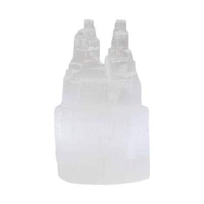 Edelsteen Seleniet Dubbele Toren 10 cm