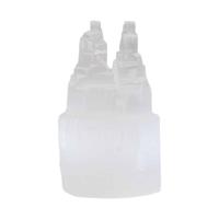 Edelsteen Seleniet Dubbele Toren 10 cm - thumbnail