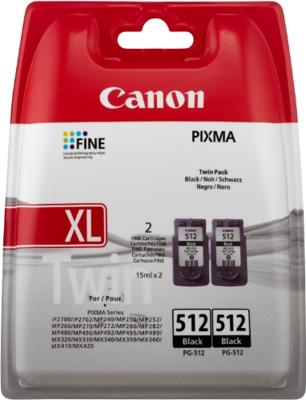 Canon PG-512 Twin Pack Origineel Foto zwart 2 stuk(s) Canon PG-512 Twin Pack Origineel Foto zwart 2 stuk(s)
