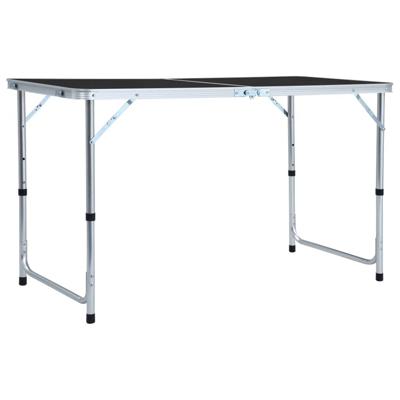 Campingtafel inklapbaar 120x60 cm aluminium grijs Campingtafel inklapbaar 120x60 cm aluminium grijs