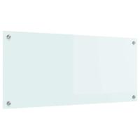 VidaXL Keuken achterwand wit 90 x 40 cm gehard glas - thumbnail