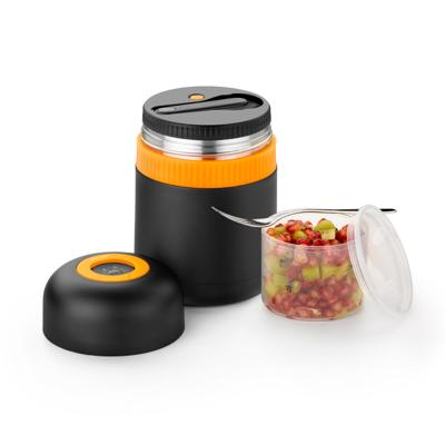 Thermos voor voedsel BRA Bra Efficient Zwart 800 g Roestvrij staal