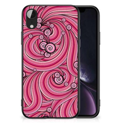 Apple iPhone XR Leuk Telefoonhoesje Swirl Pink