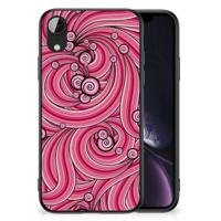 Apple iPhone XR Leuk Telefoonhoesje Swirl Pink - thumbnail