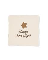 HEMA Tegel 10x10cm keramiek ster &apos;always shine bright&apos; beige - thumbnail