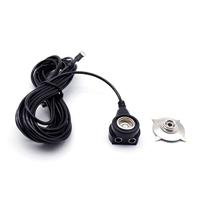 Quadrios ESD-aardingskabel 3.60 m Klem, Drukknop 10 mm, Ringkabelschoenaansluiting - thumbnail