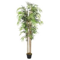 VidaXL Kunstplant bamboe 1605 bladeren 180 cm groen - thumbnail