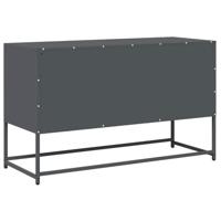 Tv-meubel 100,5x39x60,5 cm koudgewalst staal antracietkleurig - thumbnail