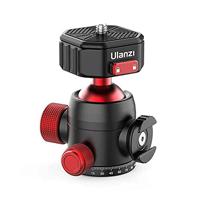 Ulanzi U-100 draaibare statiefkop met balhoofd en Cold Shoe-mount - thumbnail