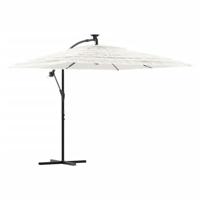 Parasol met stalen paal 246x246x230 cm wit - thumbnail