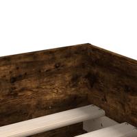 Bedframe met lades gerookt eikenkleurig 100x200 cm - thumbnail