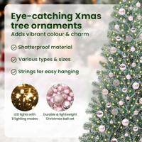 VidaXL Kunstmatige kerstboom sneeuw gevlochten met led licht 210 cm - thumbnail