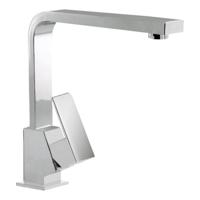 Keukenkraan Tres Cuadro | Opbouw | 360° Draaibaar | Mengkraan | 1-hendel | Vierkant | Chroom - thumbnail