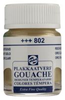 Talens Gouache Extra Fine Quality Fles 16 ml - Lichtgoud 802 - thumbnail