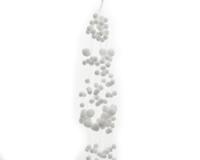 Guirlande sneeuwbal l3b78h3 cm wit kerstslinger Decoris - Decoris - thumbnail