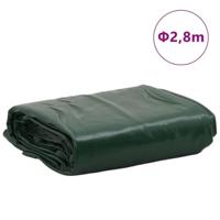 VidaXL Dekzeil 650 g/m² ø 2,8 m groen - thumbnail