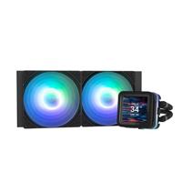Zalman Alpha2 DS AIO CPU Liquid Cooler, AMD AM5/AM4, Intel LGA 1851/1700/1200/1151, aanpasbaar 2,7 inch lcd-display (zwart, 360 mm) - thumbnail