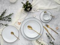 Creatable Serviesset Luna Black Line (30-delig combi-servies) - thumbnail