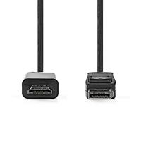 Nedis DisplayPort-Kabel | DisplayPort Male naar HDMI | 1 m | 1 stuks - CCGB37100BK10 CCGB37100BK10 - thumbnail