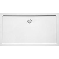 Douchebak VM Go Helion 160x90x3.5cm Composiet Rechthoek Wit Verstevigd - thumbnail