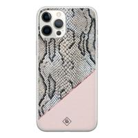 iPhone 12 Pro Max siliconen hoesje - Snake print - thumbnail