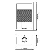 Brilliant Getta 96409/06 Buitenlamp (wand) E27 Zwart - thumbnail