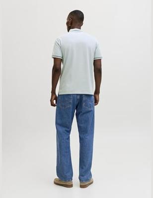 Jack & Jones Jjepaulos Polo Ss Noos Poloshirts Mineral Blue