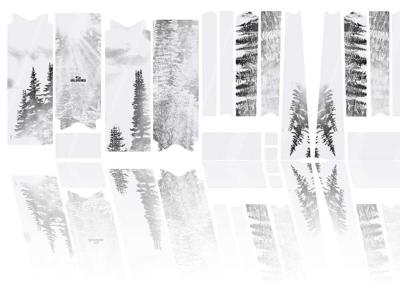 Unleazhed Unscratch - Frame protection film Gravelbike BPG01 Forest black