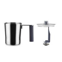 Alessi Plissé Melkopschuimer grijs - thumbnail