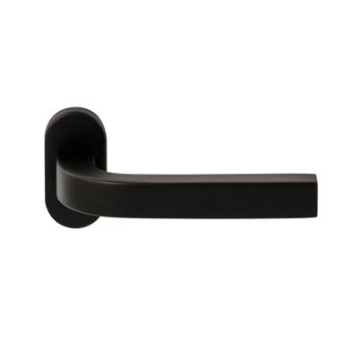Hardbrass Deurkruk Osaka op ovaal rozet - zwart Hardbrass Deurkruk Osaka op ovaal rozet - zwart