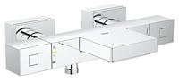 Grohe Cube Badkraan Thermostatisch Met Omstel En Koppeling Chroom - thumbnail