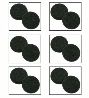 Plantronics (15729-05) 6-paar vervangende schuimoortjes voor oorset/headset: H51, H51N, H61, H61N, H91, H91N, H101, H101N, SP04, SP05, PLX400, PLX500