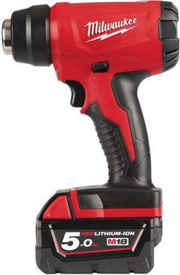 Milwaukee M18 BHG-502C Accu heteluchtpistool 18V 5.0Ah in koffer - 4933459772