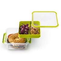 Rotho Memory Lunchbox Snack To Go 1L Horizon Blauw/Transparant - thumbnail