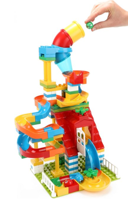 Toi Toys Bouwstenen midi knikkerbaan