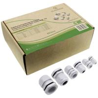 Quadrios 2009CA106 Wartel assortiment PA66 Grijs-wit (RAL 7035) 1 set(s) - thumbnail