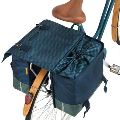 Urban Proof Recycled Fietstas Dubbel 40L - Groen Urban Proof Recycled Fietstas Dubbel 40L - Groen