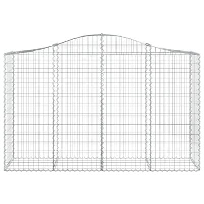 Schanskorven 40 st gewelfd 200x50x120/140 cm ijzer
