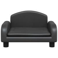 Hondenmand 50x40x30 cm kunstleer zwart - thumbnail