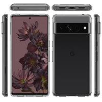 Lunso - Google Pixel 7 Pro - TPU Backcover hoes - Transparant - thumbnail
