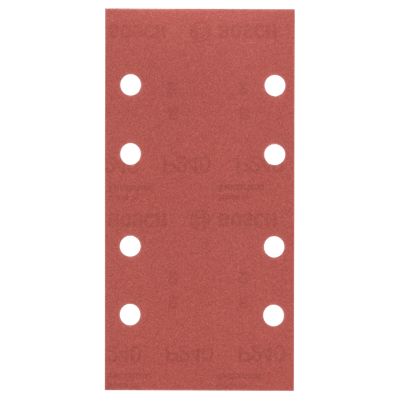 Bosch Accessories 2609256A82 Oscillerend schuurpapier Met klittenband, Geperforeerd Korrelgrootte (num) 80 (l x b) 185 mm x 93 mm 10 stuk(s)