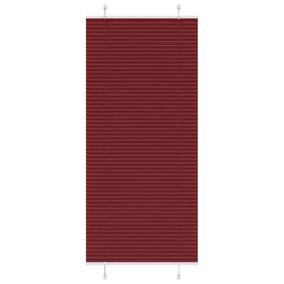 Pliss rolgordijn 95x200 cm stofbreedte 94,4 cm bordeauxrood