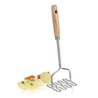 Metaltex Aardappelstamper Houten Greep - thumbnail
