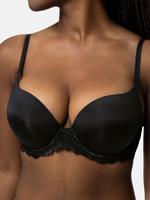 Super Push Up BH - Claire - Maximizer push up bh met beugel - T-shirt bh met kanten rand - thumbnail